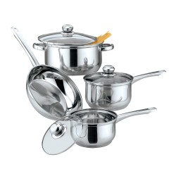Gourmet Edge 7pc Family Size Stainless Steel Cookware Set