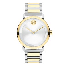 MOVADO MEN'S BOLD EVOLUTION 2.0 TWO-TONE STAINLESS STEEL WATCH, SILVER DIAL
