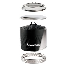SOLO STOVE BONFIRE 2.0 BACKYARD BUNDLE - BONFIRE, STAND, SHELTER, SHIELD, LID